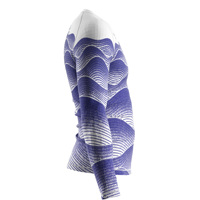 Rashguard à manches longues pour homme, extensible dans les 4 sens, mélange poly-spandex, pour le dragon boat et les sports de pagaie