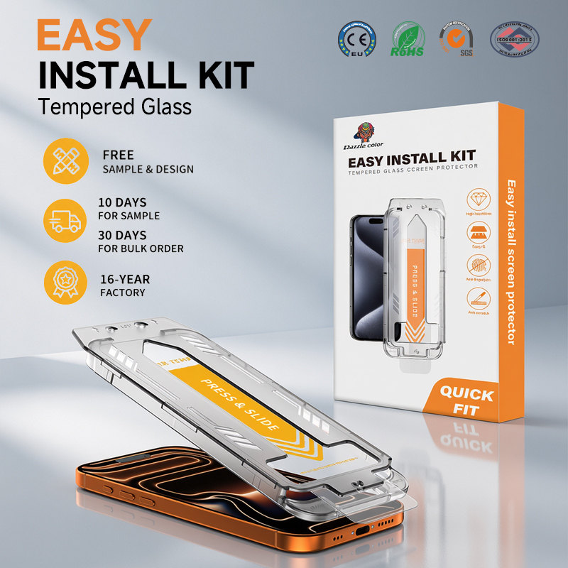 Magic Box 2X Tempered Glass <strong>Screen</strong> <strong>Protector</strong> <strong>Installation</strong> <strong>Kit</strong> Phone Film Easy Install <strong>Installation</strong> Tool for Samsung iPhone 17