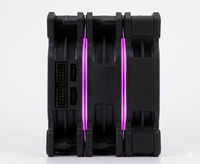 Ventilateur de boîtier ARGB 120 mm 5V 3 broches 4 broches PWM à roulement fluide, ventilateur de refroidissement CPU RGB effet miroir, télécommande sans fil pour PC de bureau