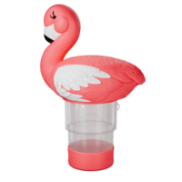Flotteur distributeur de chlore pour piscine en forme de flamant rose, en plastique vinyle, pour piscine et spa, à libération réglable