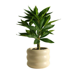 Bonsái biónico decorado nórdico, simulación de planta verde en maceta pequeña, flores artificiales para interior, oficina, sala de estar, escritorio - Product Image 5