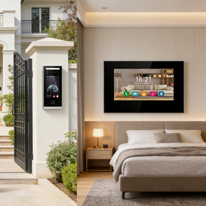 Interphone vidéo intelligent Hiwink 8 pouces pour plusieurs appartements avec reconnaissance faciale, contrôle d'accès NFC, déverrouillage à distance via l'application Tuya - Product Image 3