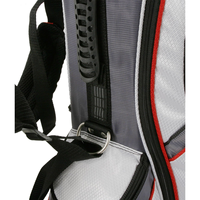 Sac de golf en nylon avec séparateurs rembourrés multi-positions, poche intégrale pour vêtements et panneau arrière en maille pour golfeurs