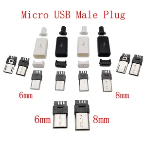 Lot de 10 connecteurs <span class=keywords><strong>USB</strong></span> 5 broches Type C/<span class=keywords><strong>Micro</strong></span>/<span class=keywords><strong>USB</strong></span> 2.0 Mâle/Femelle – Adaptateur d'assemblage pour réparation DIY, soudure, charge et données - Product Image 3