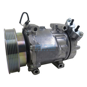 Compresseur de climatisation de voiture pour RENAULT DACIA, <span class=keywords><strong>prix</strong></span> <span class=keywords><strong>d</strong></span>'usine 12V 6PK 125MM ac - Product Image 2