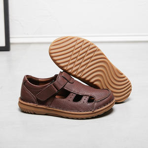 Sandalias de Cuero Genuino para Hombre, Cerradas, Cosidas a Mano, Verano 2026, Cómodas, con Velcro, Duraderas, para Hombres de Mediana Edad - Product Image 2