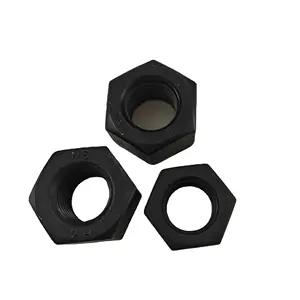 Made In China Hot Seller High Strength Black 2H Hex Nut