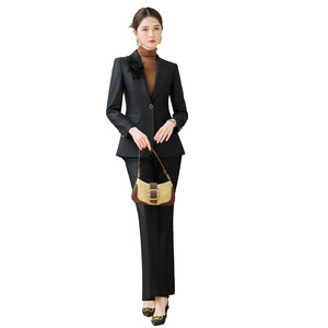 Women's Suit Set Formal Full Sleeve Anti-Wrinkle <b>Work</b> Commuting Wear - Product Image 5