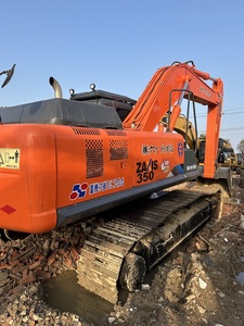 Excavatrice sur chenilles Hitachi ZX350 de 35 tonnes d'occasion du Japon, machine lourde avec PLC, pompe hydraulique, moteur, boîte de vitesses et moteur électrique, disponible à la vente - Product Image 3