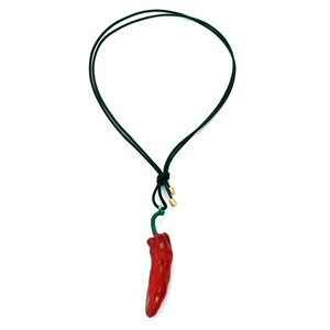Collier superposé en émail imitation légumes, style européen et américain, design simple, avec pendentif mignon en forme de piment rouge YEHHY - Product Image 6