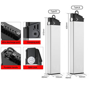 بطارية كهربائية 36 فولت 48 فولت 52 فولت قابلة للطي للدراجة الإلكترونية حزمة بطارية ليثيوم أيون مع شاحن للدراجة الكهربائية - Product Image 2