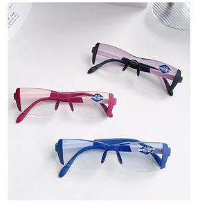 Lunettes de lecture bifocales anti-fatigue à lumière bleue, ultra-légères, à double usage, avec verres transparents, haute <span class=keywords><strong>définition</strong></span>, durables, sans monture, en métal - Product Image 5