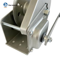 Treuil manuel à frein automatique, frein à friction manuel auto-freinant, conforme aux normes ASME B30.7 et OSHA, à double commande pour remorques de bateaux, VTT et engins de construction