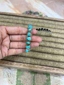 Brazalete de Plata de Ley Hecho a Mano con Múltiples Piedras, Ajustable, Estilo Vintage, Sin Níquel, Sin Plomo, Joyería Unisex - Product Image 5