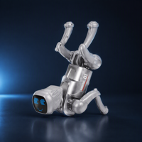 Jimei X1 Chien Robot IA à Commande Vocale et Télécommande, Compagnon Émotionnel, Jouet Éducatif Racontant des Histoires pour Enfants de 4 à 6 Ans