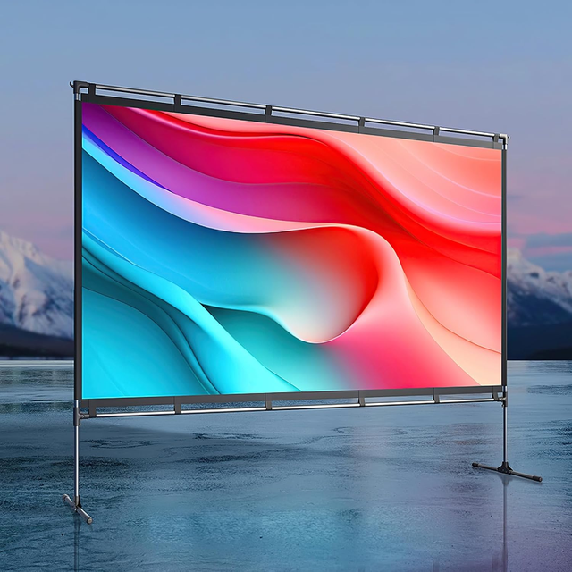 100 Inch 4K HDR 3D Projector Screen Anti-Wrinkle Dual Side Projection For Gaming Office Outdoor Cinema