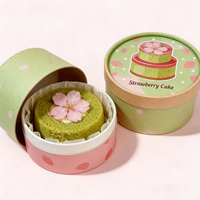Boîtes cylindriques en carton de qualité alimentaire pour pâtisseries, emballages pour gâteaux, cupcakes, truffes, bonbons, biscuits
