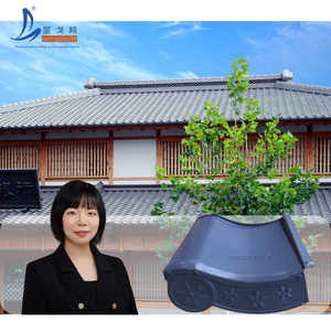 Ubin atap Eropa tahan korosi pelindung atap <span class=keywords><strong>Sakura</strong></span> kuno Eave Kawara ubin atap Mental untuk paviliun - Product Image 2
