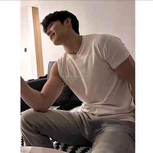 <span class=keywords><strong>Camiseta</strong></span> de Verano para Hombre, Estilo Americano, Cuello Redondo, <span class=keywords><strong>con</strong></span> Estampado, <span class=keywords><strong>Manga</strong></span> <span class=keywords><strong>Corta</strong></span>, <span class=keywords><strong>con</strong></span> <span class=keywords><strong>Hombreras</strong></span> para Musculación - Product Image 4