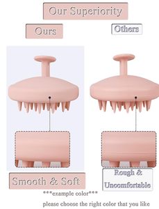 Cepillo Masajeador de Silicona para el Cuero Cabelludo, Cepillo para Masaje con Champú para Cabello Grueso y Fino - Product Image 5