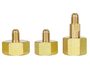 Adaptador de Latón Forjado de Envío Rápido 1/4 FLAREX a 1/4 <span class=keywords><strong>FIP</strong></span> Flexible para Tanque de Gas Refrigerante - Product Image 1