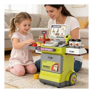Mini Supermercado de Juguete, Tienda de Comestibles, Caja Registradora, Escáner, Carrito de Compras, Juego de Imitación de Mercado, Juguetes Educativos para Niños - Product Image 5