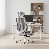 Chaise de bureau de direction de luxe ergonomique en maille réglable de haute qualité Foshan, avec repose-pieds, chaise d'ordinateur