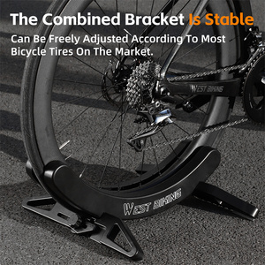 WEST BIKING-Estante de estacionamiento para bicicleta de montaña, soporte de estacionamiento para bicicleta de carretera ajustable, estante de estacionamiento sólido duradero para bicicleta - Product Image 3
