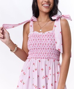 Custom Summer Boho Printing <strong>Dress</strong> for Women Square Collar with Tied Straps and Empire Waistline Fast Shipping for <strong>Lovers</strong> - Product Image 2