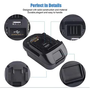 <span class=keywords><strong>Chargeur</strong></span> adaptateur DM18M convertir pour batterie au lithium Milwaukees et Dewalts DCB 204 20V en batterie au lithium Makitas 18V <span class=keywords><strong>BL1830</strong></span> - Product Image 3