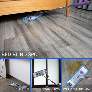 Bền nhôm phẳng lau đầu khung hộ gia đình sàn làm Sạch 40/42/52cm nhanh chóng kết nối phẳng Bụi Lau tấm gấp - Product Image 3