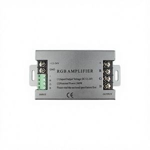 JEE-LITE RF433M 20Key DC12V/DC24V 20M Remote Wireless Plastic Shell 4A/8A 3-Channel RGB <b>LED</b> <b>Controller</b> 3-Year Warranty 144W Max - Product Image 2