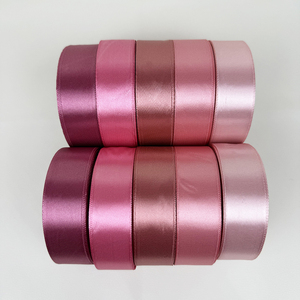 Cinta de Raso Morada de Alta Calidad al por Mayor, Cinta de Doble Cara en Tonos <span class=keywords><strong>Lavanda</strong></span>, Violeta y Ciruela para Decoración de Bodas y Envoltura de Regalos de Lujo - Product Image 2