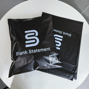 Logotipo personalizado al por mayor bolsas de correo de polietileno Negro adhesivo fuerte sobre de embalaje exprés bolsa de correo de plástico con autosellado - Product Image 2