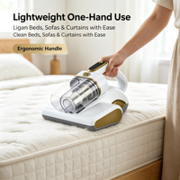 Lampe UV portable à forte aspiration, aspirateur anti-acariens pour matelas et literie de chambre d'hôtes