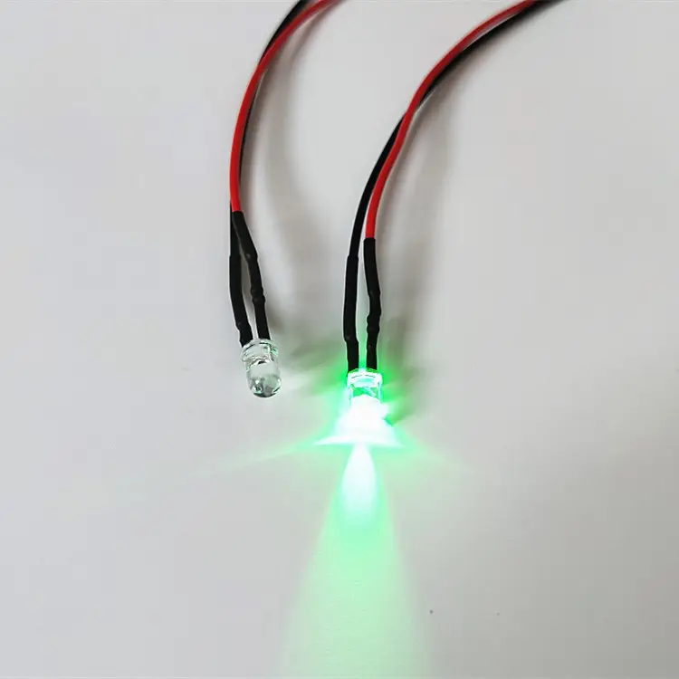 Bombilla LED de diodo emisor de luz intermitente, 3mm, RGB, blanco, rojo, azul, verde, amarillo, 2V, 3V