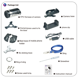Accessoires pour voiture télécommandée tout-terrain avec caméra HD FPV WIFI, accessoires de rénovation pour voiture télécommandée, avion, jouet, assemblage personnalisé - Product Image 4