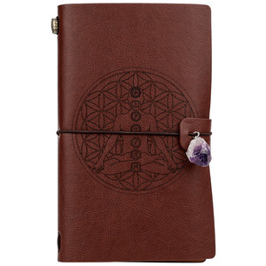 Cuaderno de cuero personalizado al por mayor hecho a mano con cristal curativo espiritual poder mágico cristales creativos otras artesanías de cristal - Product Image 1