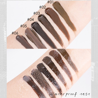 Mascara pour sourcils imperméable à l'eau à étiquette privée, longue tenue 24 heures, séchage rapide, volume naturel, cosmétiques pour sourcils