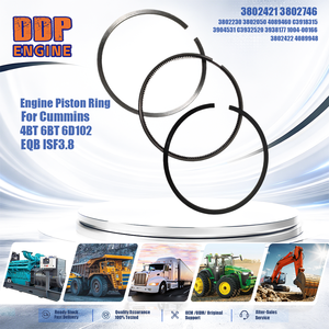 แหวนลูกสูบเครื่องยนต์4089948สำหรับ Cummins 4BT 6BT 6D102 ISF3.8 eqb เครื่องจักรก่อสร้าง - Product Image 2