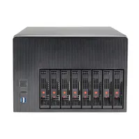 8 Einschübe Netzwerk anges ch lossener Speicher nas Server gehäuse M-ATX Tower Computer gehäuse Desktop-PC-Gehäuse