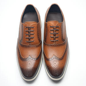 Zapatos Casuales de Negocios para Hombre, Hechos a Medida, Precio al por Mayor, Zapatos de Vestir de Lujo con Cordones, Tallados a Mano, Transpirables, que Aumentan la Estatura - Product Image 4