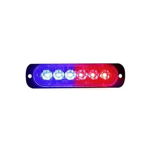Led Flashing Light Bar Beacon Warning Light Red/blue/yellow/white/green Emergency Strobe Lamp 6 leds