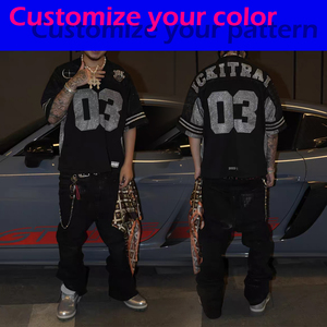 T-shirt Oversize da Uomo con Stampa DTG Personalizzata, Colore a Scelta, Spalle Cadenti, Stampa Slogan e Paesaggi, Vendita all'Ingrosso - Product Image 3