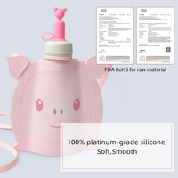Bouteille d'eau pour enfants avec logo personnalisé en silicone