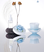 Produits uniques et personnalisés pour la maison Parfum d'huiles essentielles d'aromathérapie de fleur en céramique de luxe Diffuseur et recharge de liquide sans feu