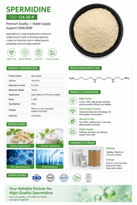 Spermidine de qualité industrielle CAS 124-20-9, matière première naturelle <span class=keywords><strong>PURELIFE</strong></span> BIOTECH - Product Image 3