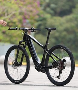 Venta al por mayor de fábrica: Bicicleta eléctrica de montaña de carbono EM8 con motor central de 48V 500W 750W, 27.5/29 pulgadas, M6100/12s+m560/500w+48v14a, High Bike - Product Image 2
