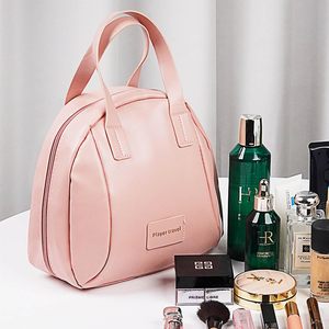 Large Capacity Portable <b>Makeup</b> Bag Stylish Travel Cosmetic Storage <b>Case</b> Luxury Handheld Shell Design Trendy & High-Quality Ins - Product Image 6