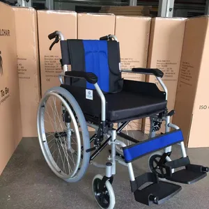 厂家供应折叠老人手动折叠手提轮椅残疾人轮椅价格